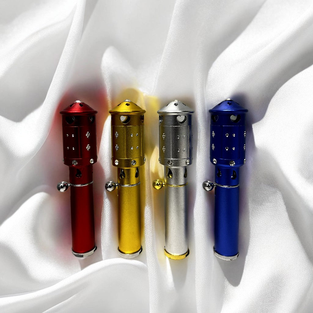 Diffuseur portable d'encens à strass